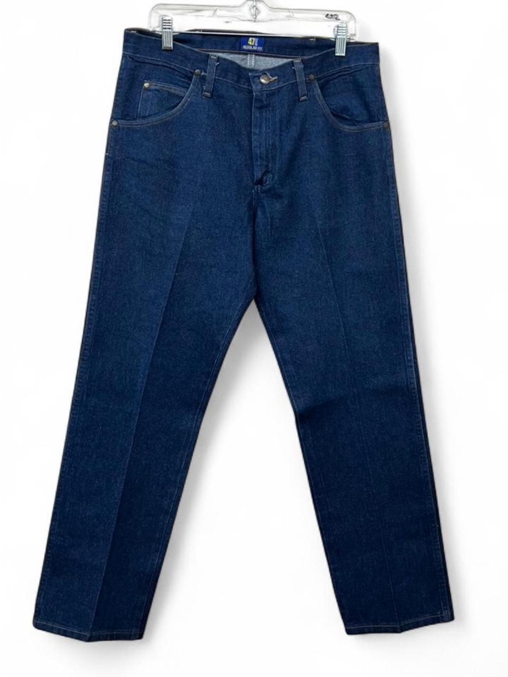 Mens Wrangler Blue Jeans Regular Fit Size 34X30